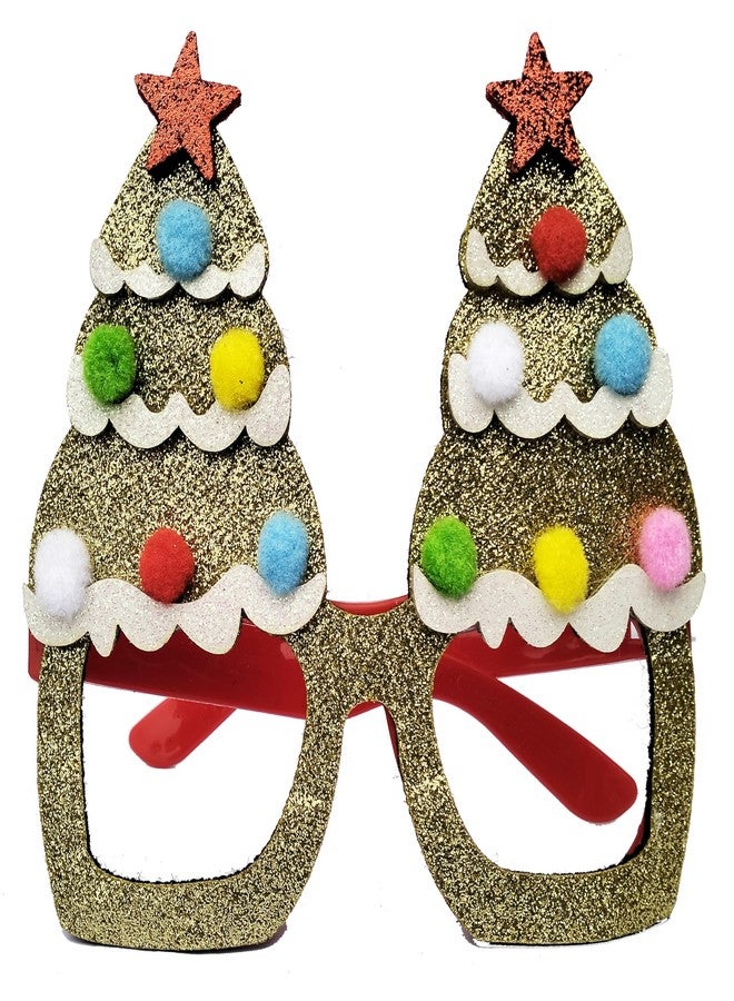 Partunay 1 Pcs Christmas Party Santa Claus Goggles Xmas Costume for Kids Adults Xmas Party Props Favor Christmas Gift For kids Celebration Items